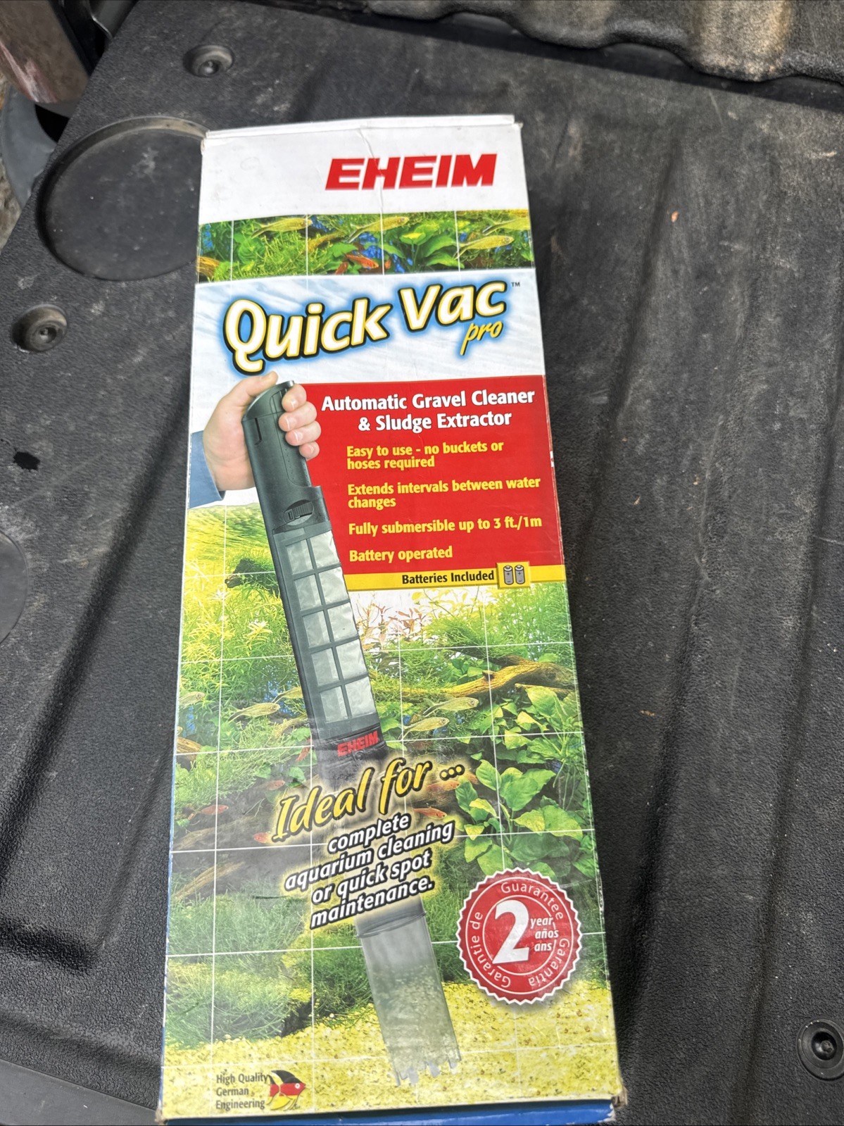 Eheim Quick Vac Pro - Battery Powered Gravel Cleaner & Sludge Extractor Open Box
