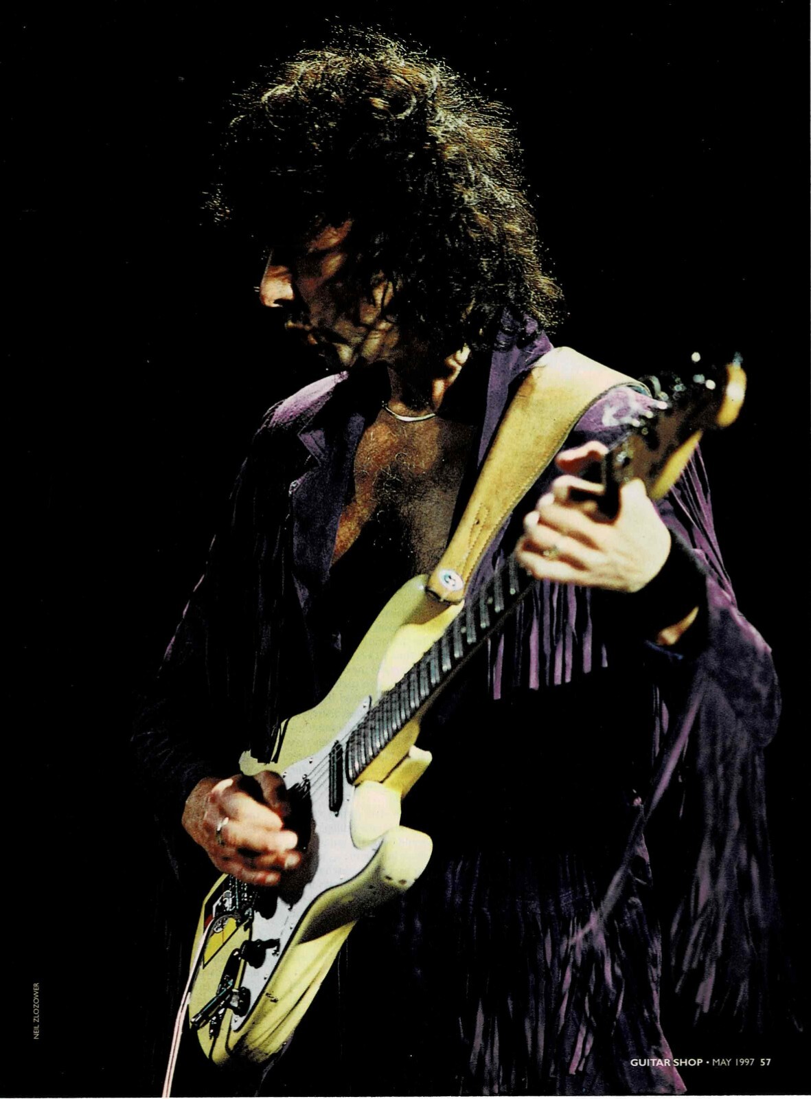Ritchie Blackmore of Deep Purple - 1997 - Music Print Ad Photo