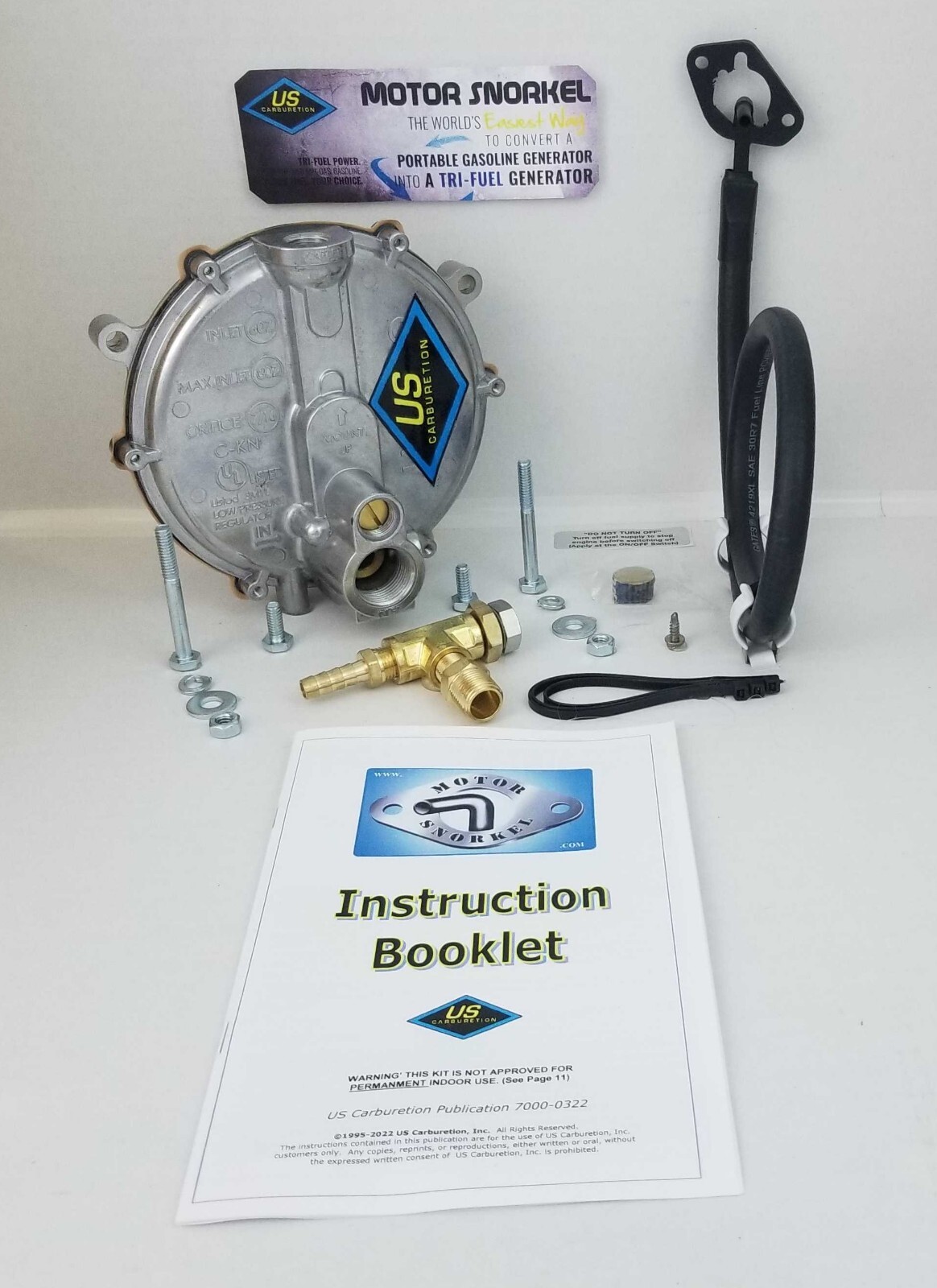 Honda EU3000 Propane Natural Gas Tri-Fuel EU3 Generator Snorkel Conversion Kit