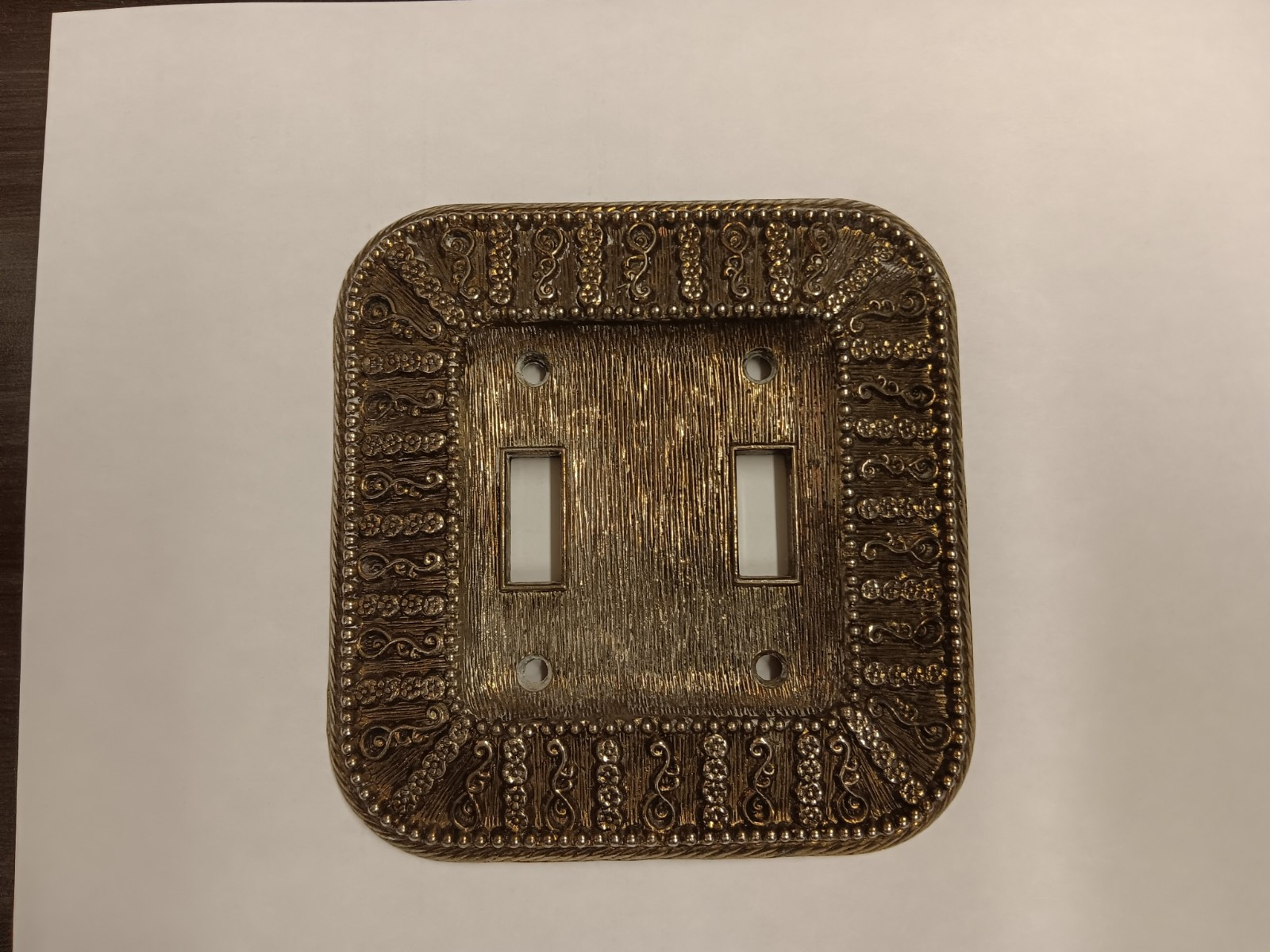 Amer Tack & Howe Co. 1968 Brass Light Switch Cover Vintage LoOk Home House