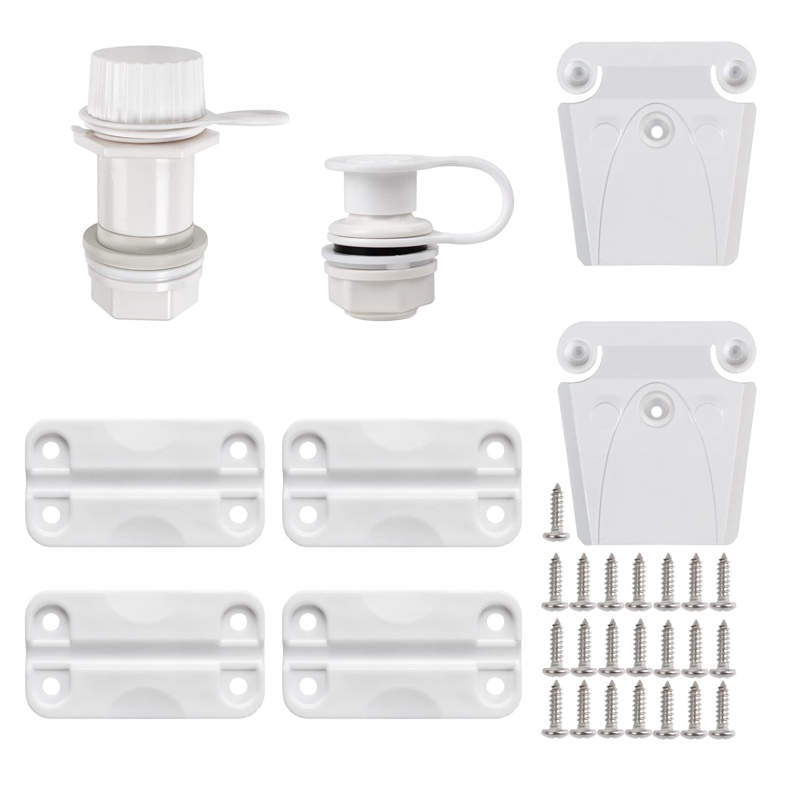 Cooler Replacement Parts Kit, for Igloo Ice Chest Plastic Hinges,Plastic Latch a