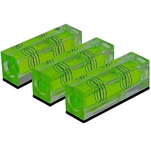 3 Pack Small Square Magnetic Spirit Levels Precision Bubble Level Measuring Tool