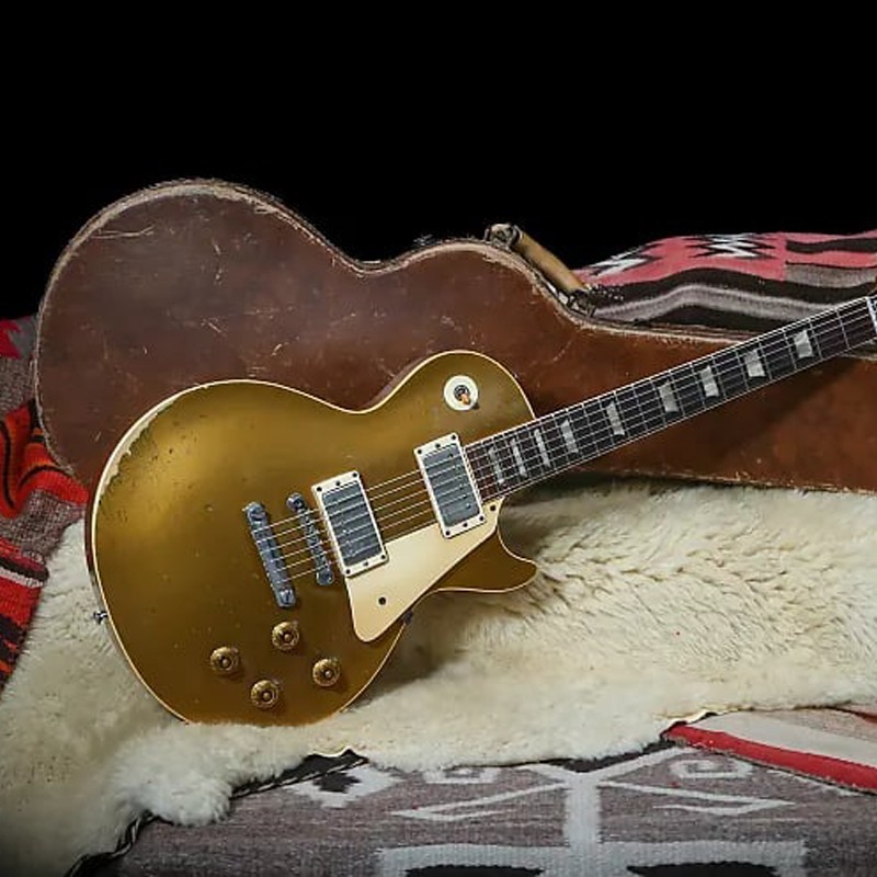 Electric guitar 1957 Goldtop maple board top Fret nibs new and relic 2 choice