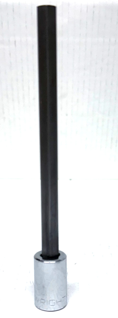 WRIGHT 32L12 3/8"DR 3/8" Long Length Hex Bit Socket 6-17/64" OAL