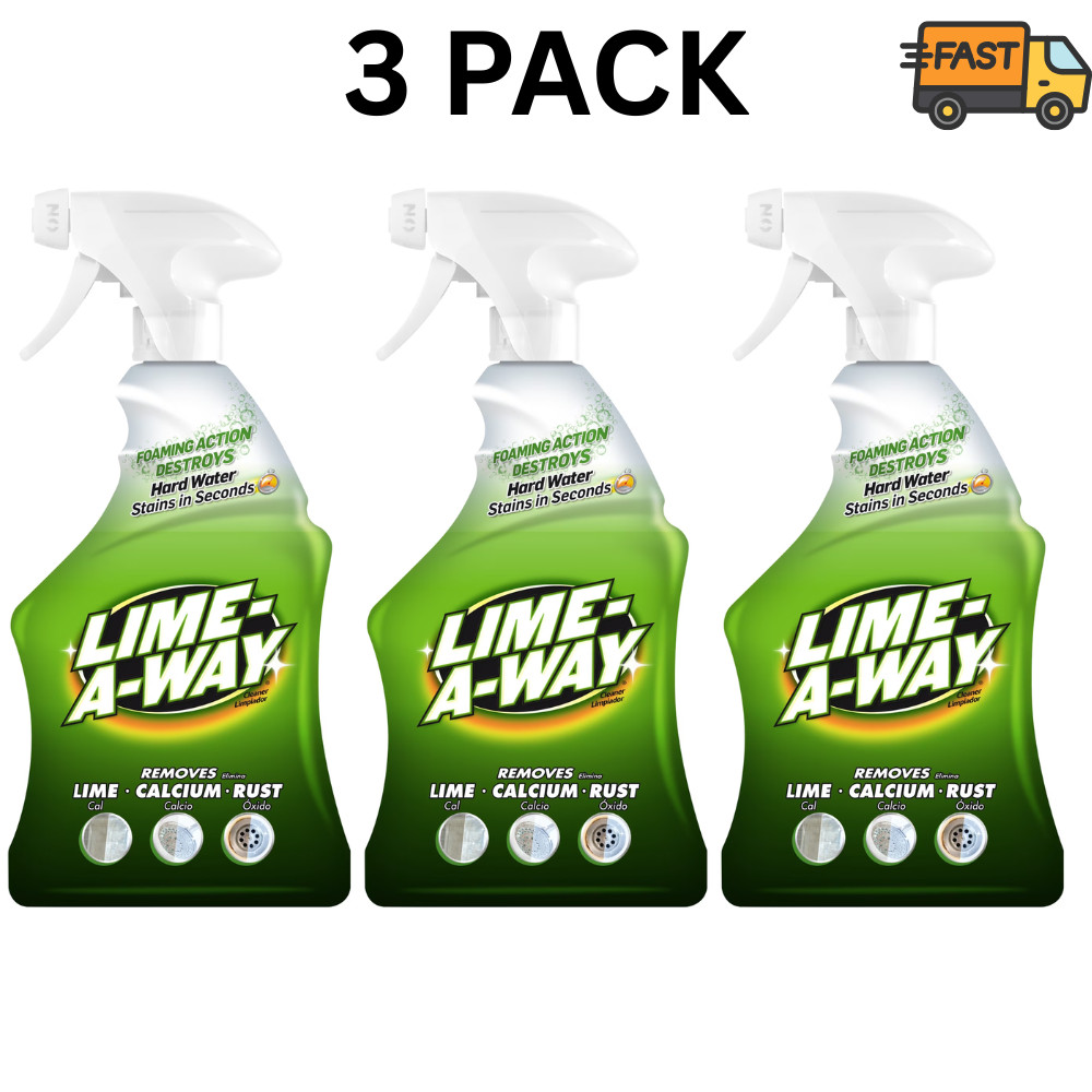 Lime-A-Way Hard Water Stain Remover Spray 32 fl oz Pack of 3