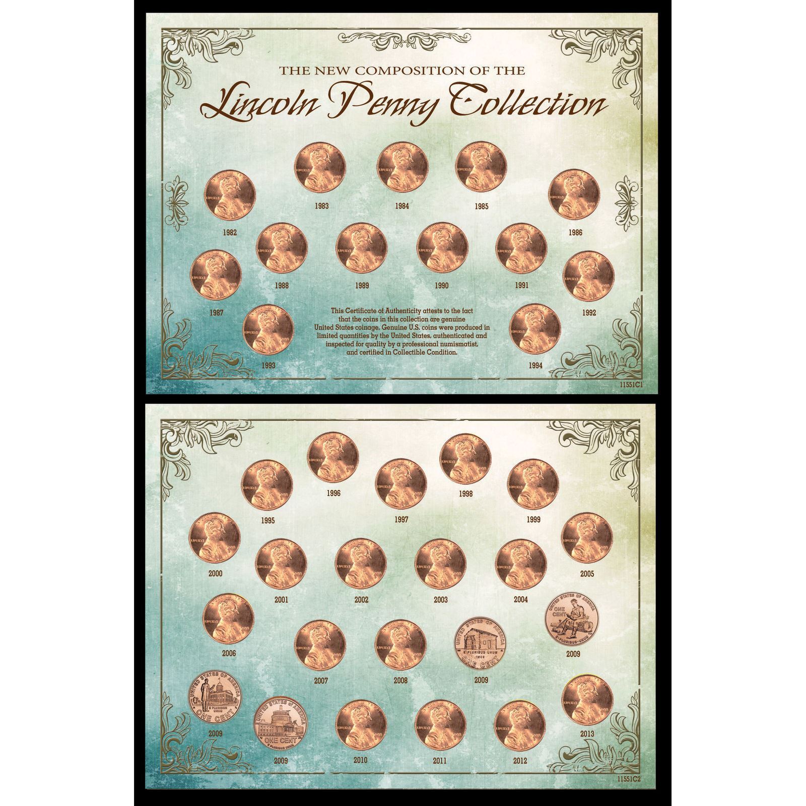NEW The New Composition of the Lincoln Penny Collection 11551