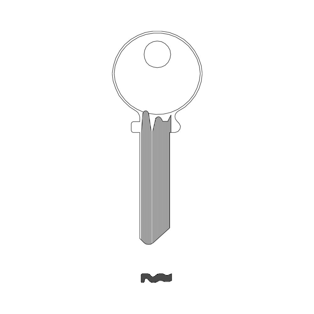 1515 Key Blank 5-PIN – Brass