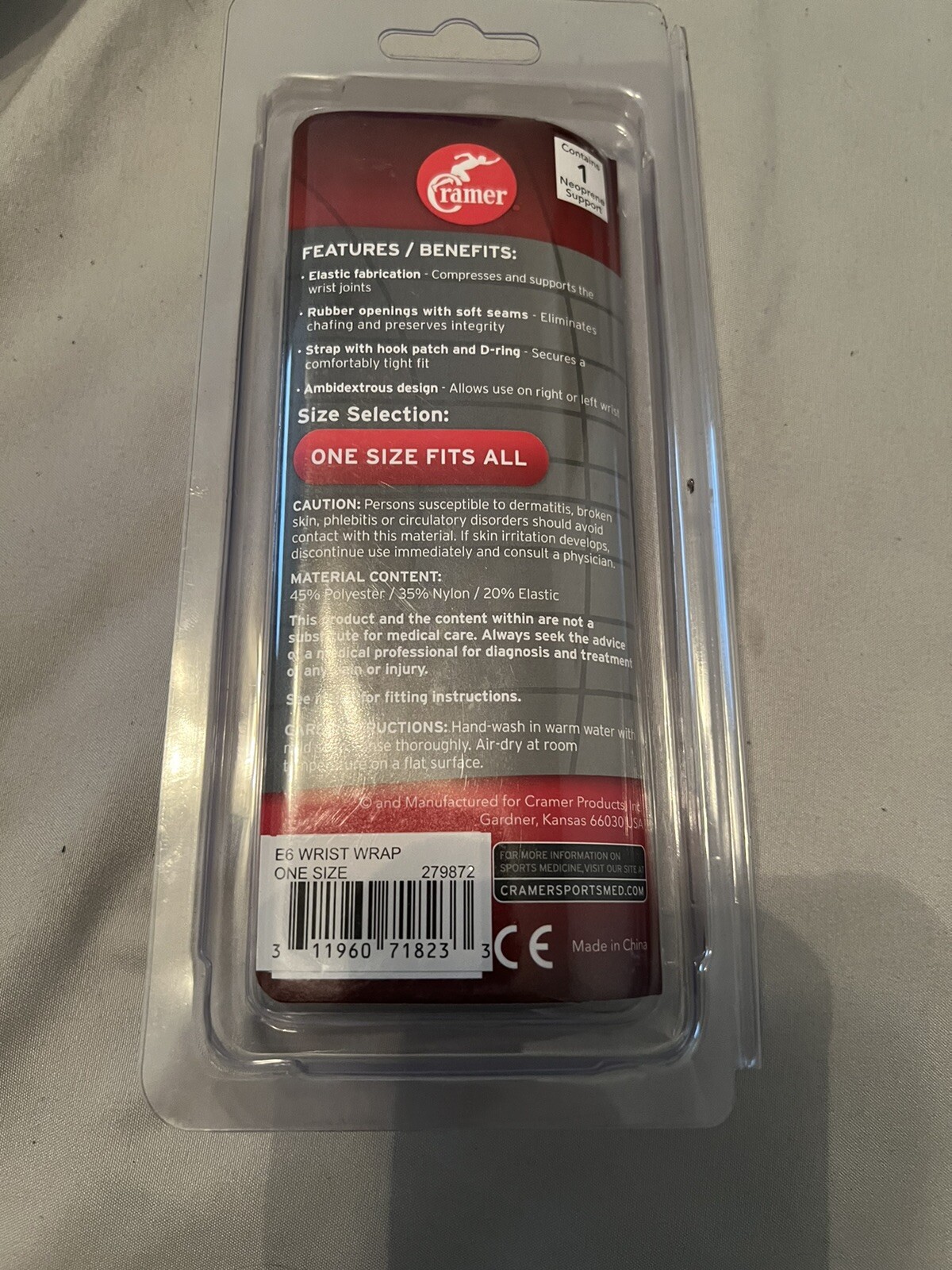 Cramer Wrist Wrap