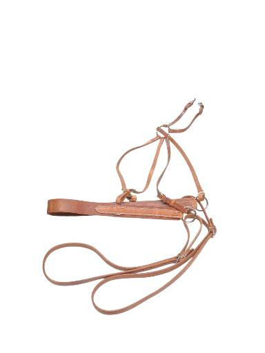 Berlin Custom Leather Mule Breeching Burnished Edges 800lb to 1600lb Mule
