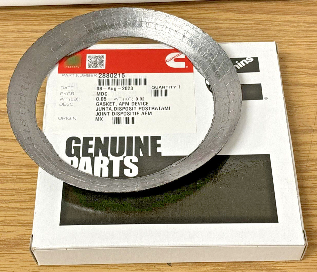 ~NEW GENUINE CUMMINS AFTERTREATMENT DEVICE FILTER GASKET AFM for CUMMINS 2880215