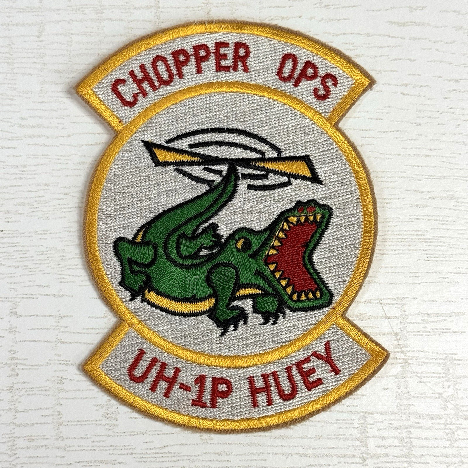 USAF Military Patch Chopper OPS UH-1P Huey Embroidered