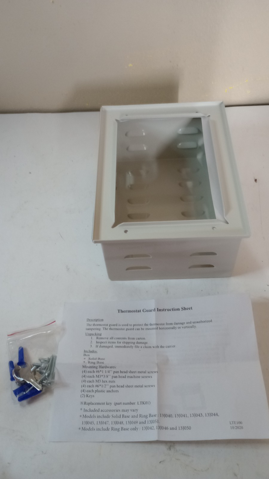 Thermostat Guard Steel Enclosure w/Lock & Key