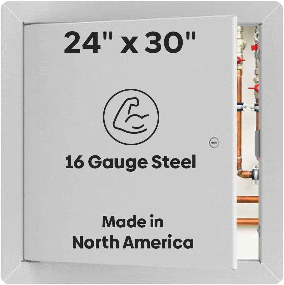 Universal 24" x 30" Steel Access Panel - Flush Door with Exposed Flange