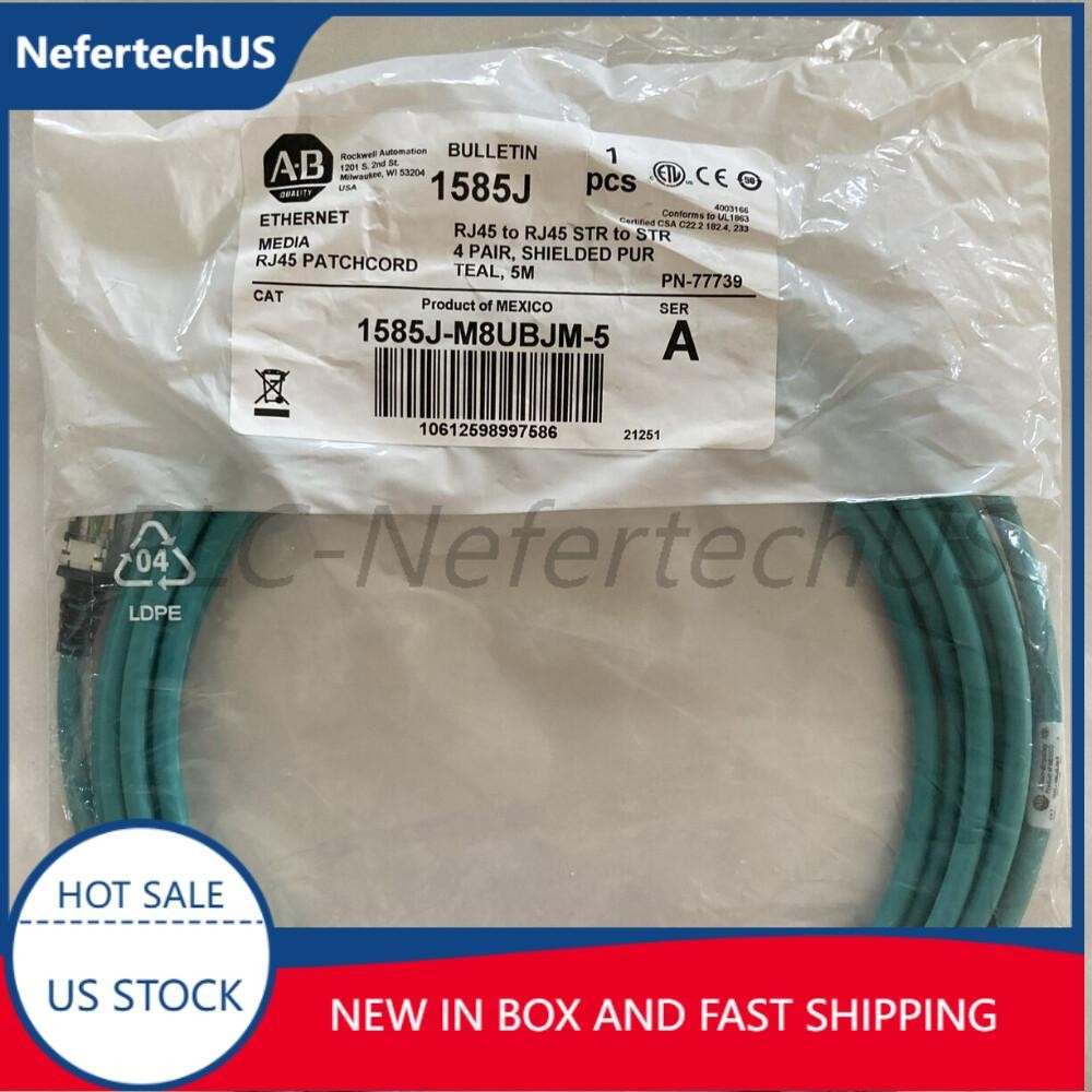 NEW AB Bulletin 1585J-M8UBJM-5 Ethernet PATCHCORD 1585JM8UBJM5 US Free Tax