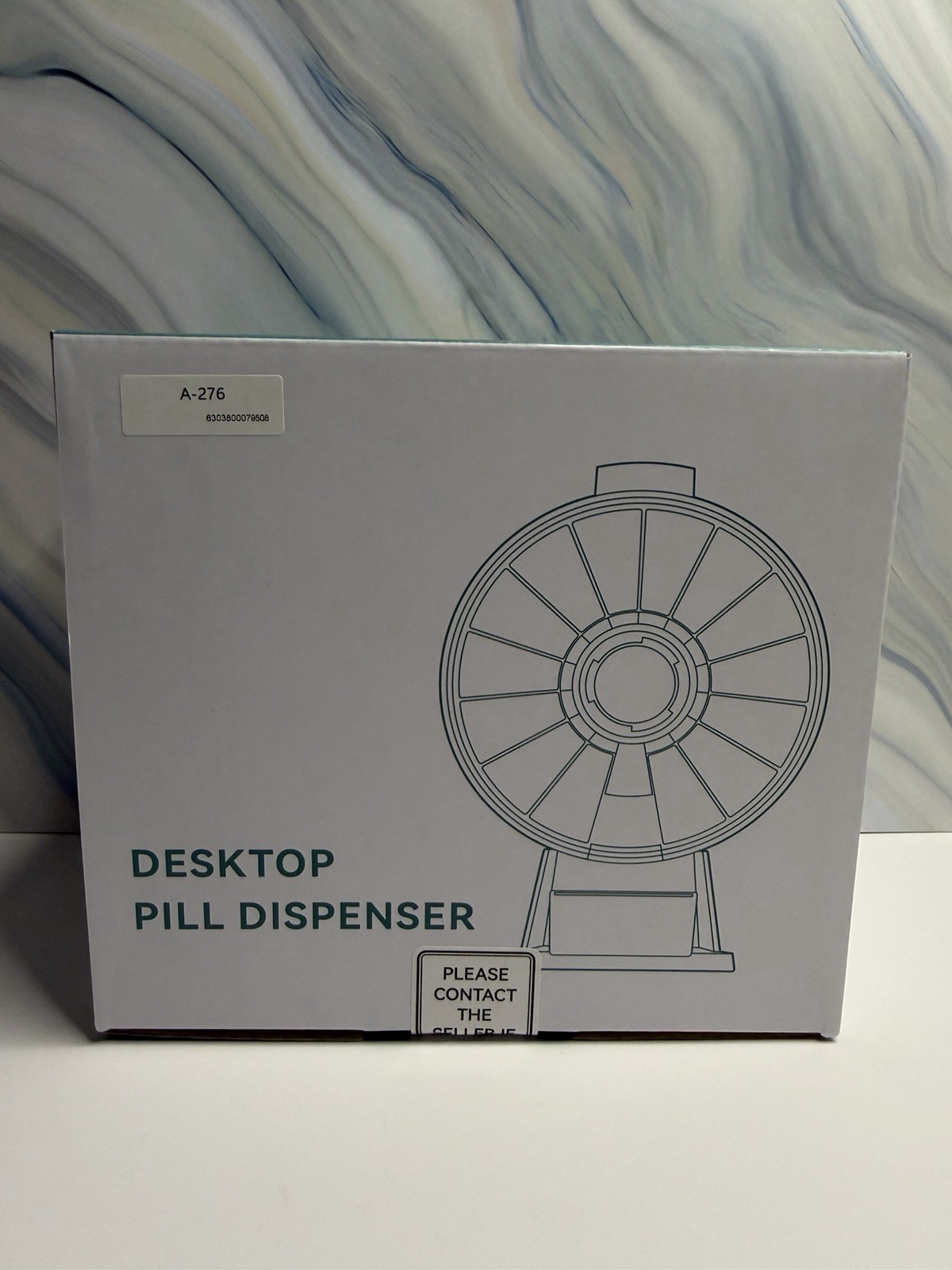Daily Pill Organizer 14 Day Large Capacity Pill Dispenser Wall Mounted or Stand