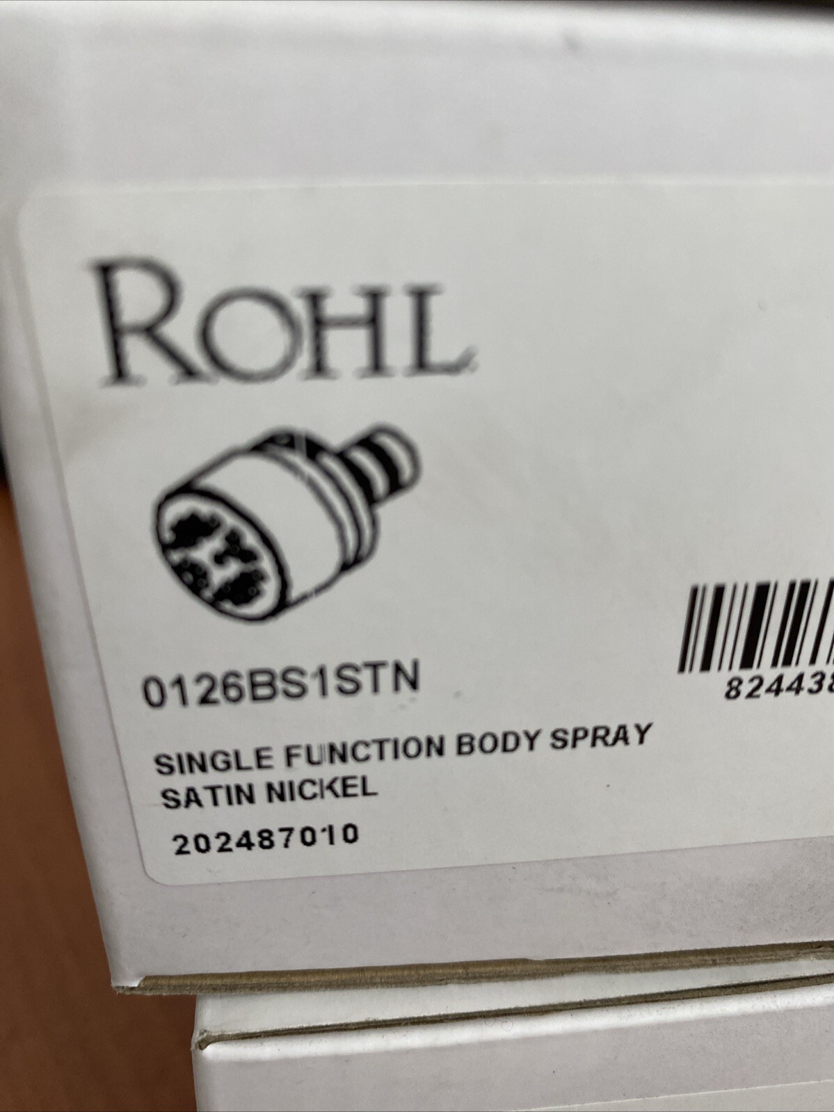 Rohl Single Function Body Spray - Satin Nickel | Model Number: 0126BS1STN