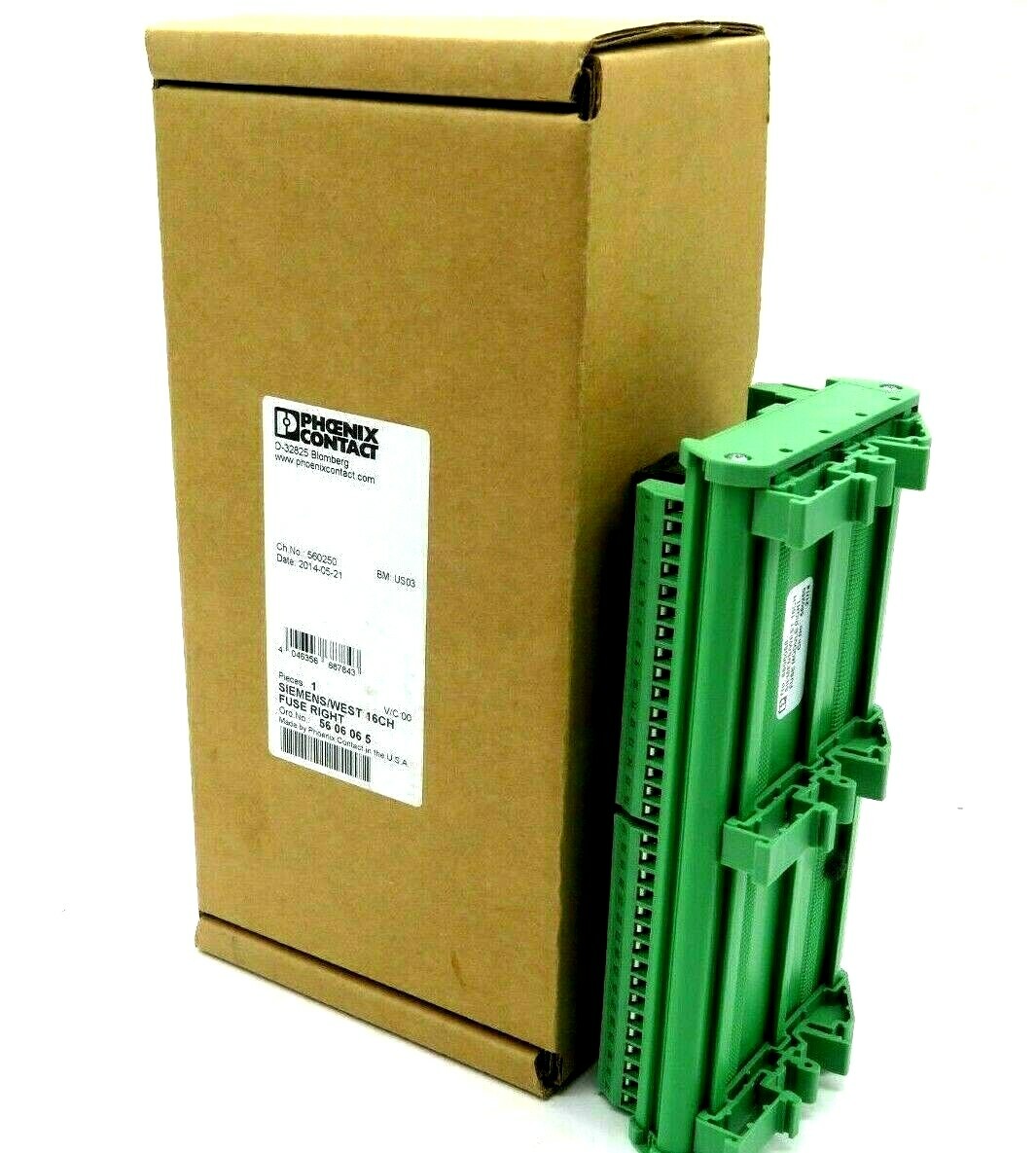 NEW PHOENIX CONTACT 5606065 16CH FUSE RIGHT