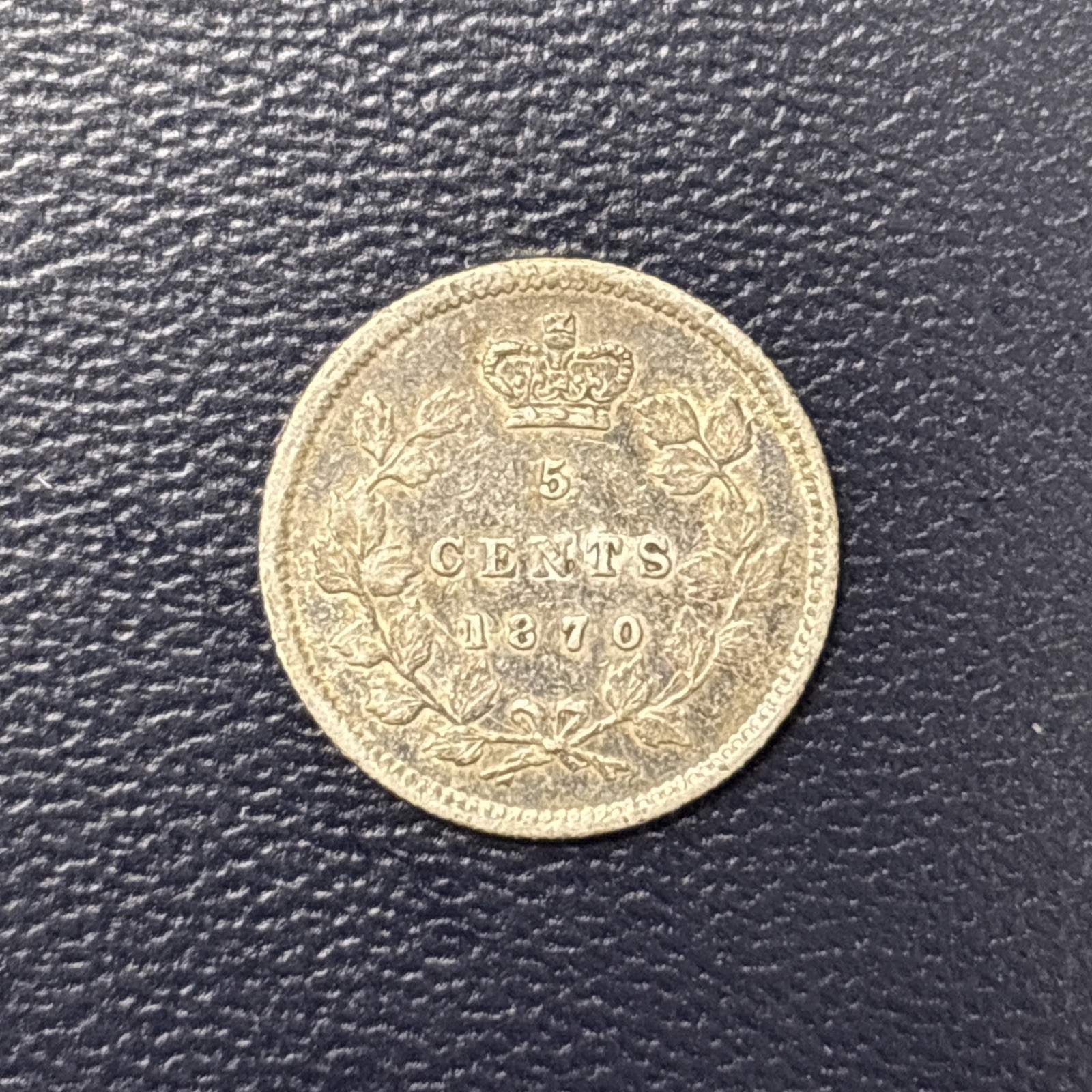 1870 Canada 5 Cents World Silver Coins! Nice!
