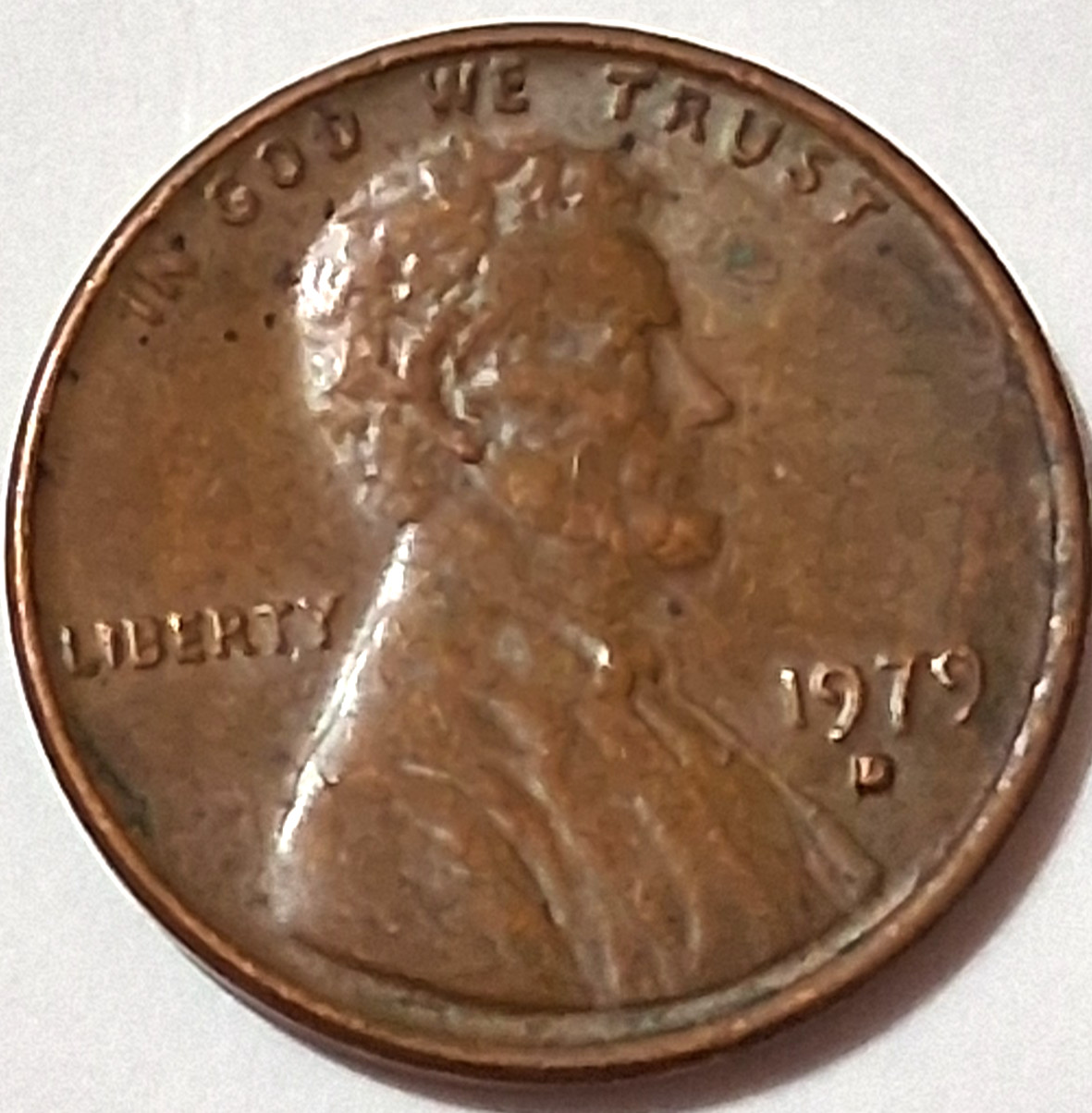 1979 D Lincoln Error Penny with Multiple Errors on Obv  and Rev