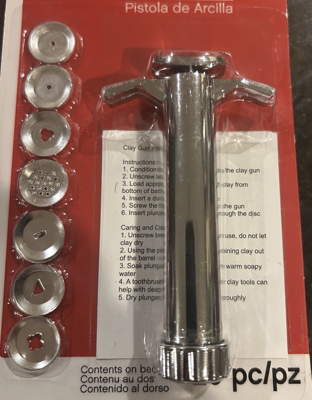 Craftsmart Clay Gun 20pc Sealed