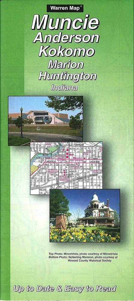 Muncie Anderson Kokomo Marion Huntington Indiana Street Map