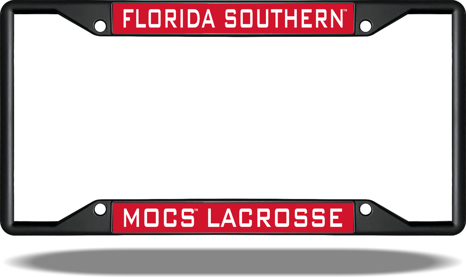 Florida Southern MOCs LACROSSE Black License Plate Frames