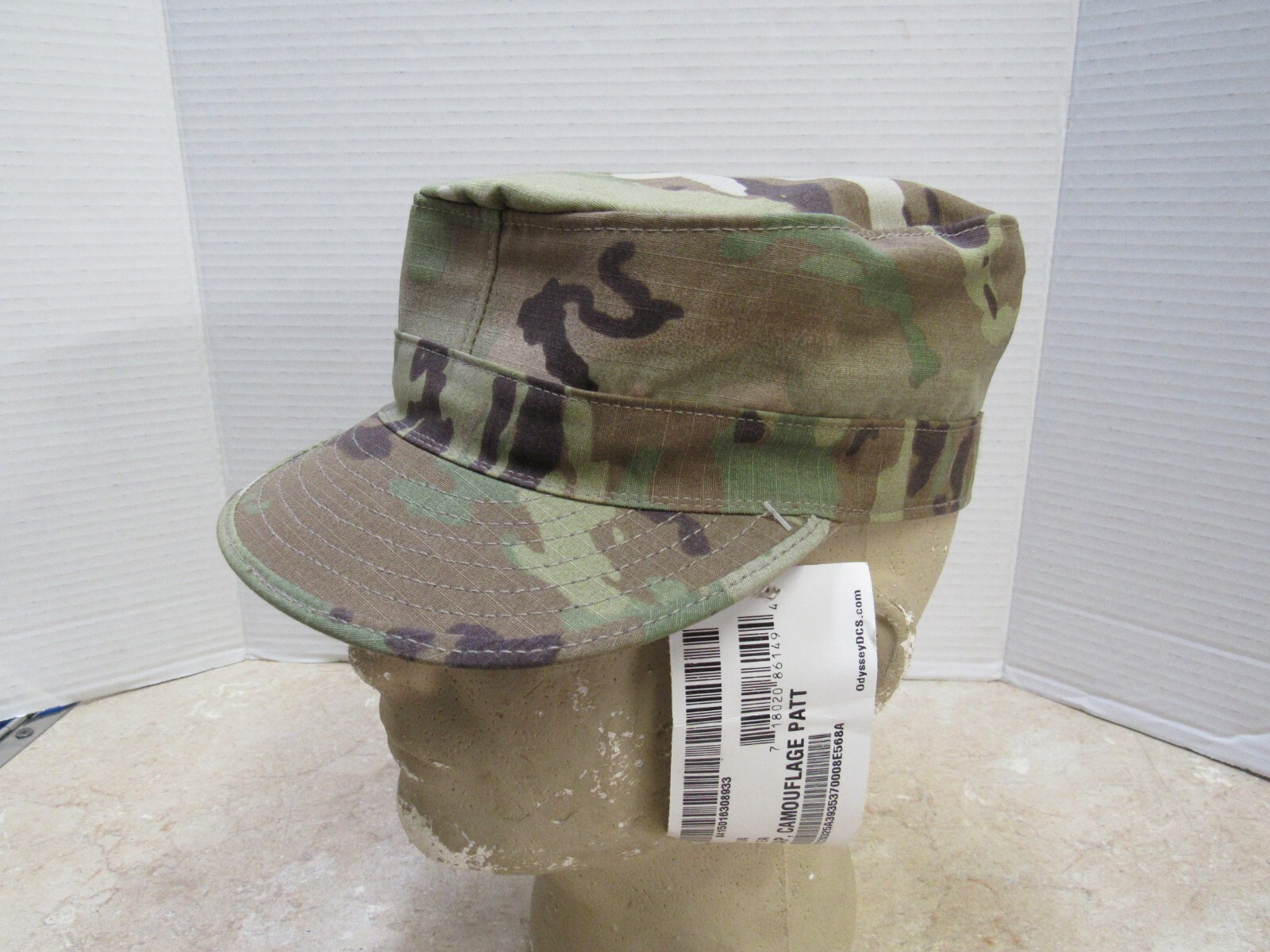 US Army Patrol Cap Multicam Camouflage OCP NOS Size 7 1/4 W/ Map Pocket In Crown