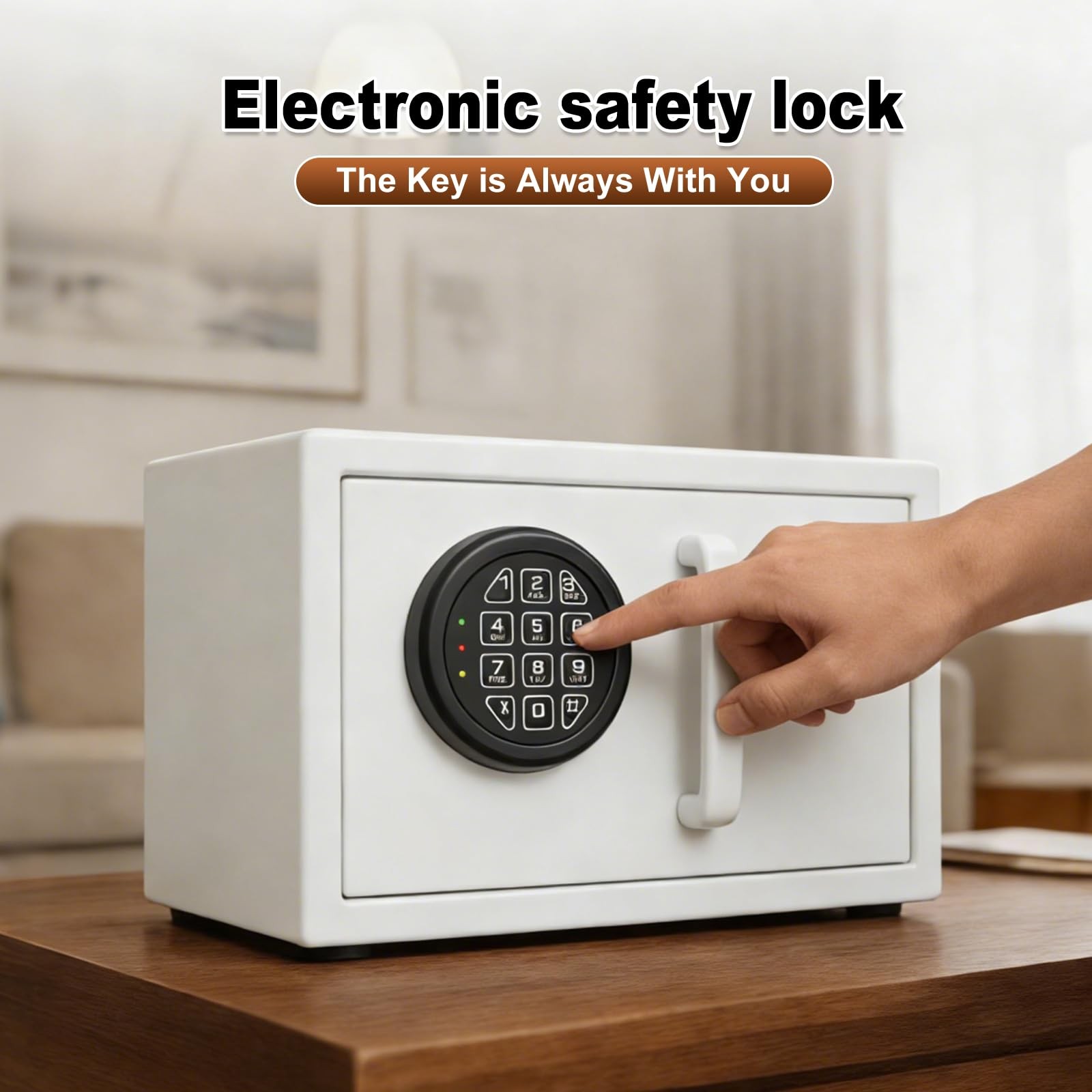Programmable Electronic Safe Lock Replacement Keypad Black