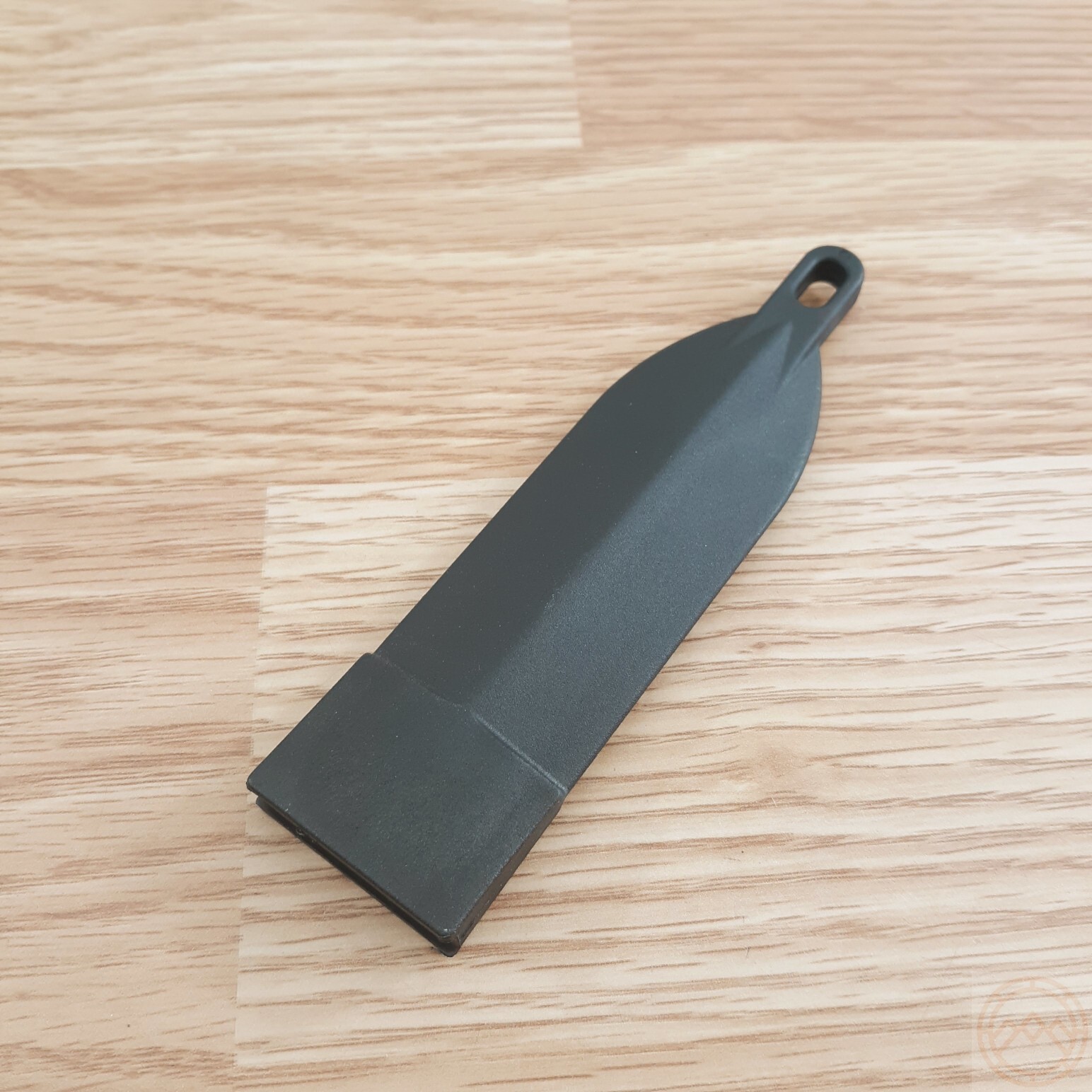CIA Sticker Fixed Knife 3" Black Polycarbonate One Piece Construction Blade