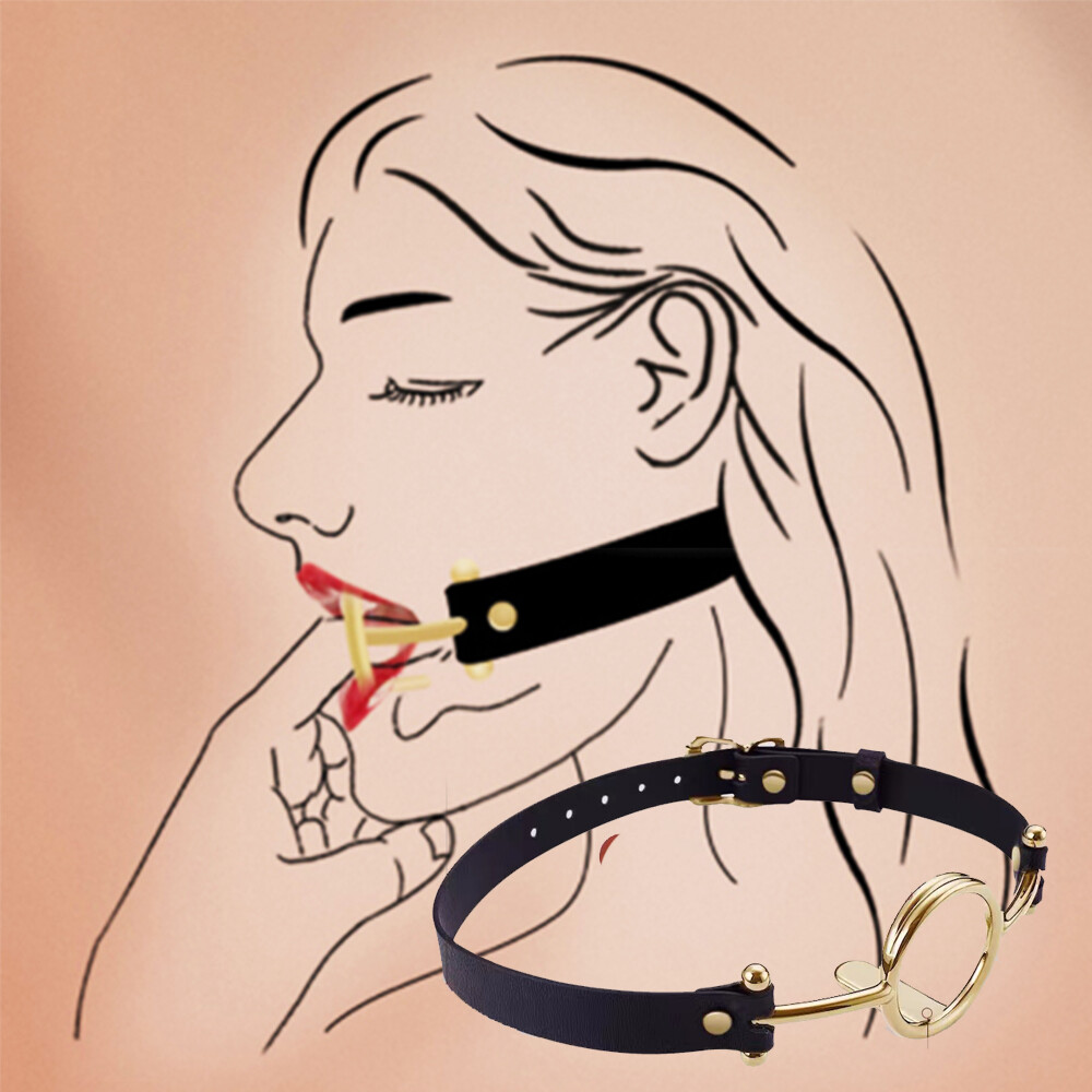 Binding Metal Open Mouth Gags  Oral O Ring Women Flirting Tongue depressor