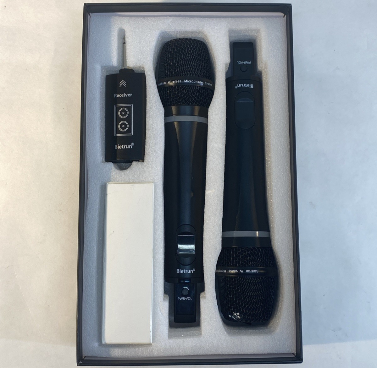Bietrun WXM19 Wireless Microphone Dual Handheld Handheld