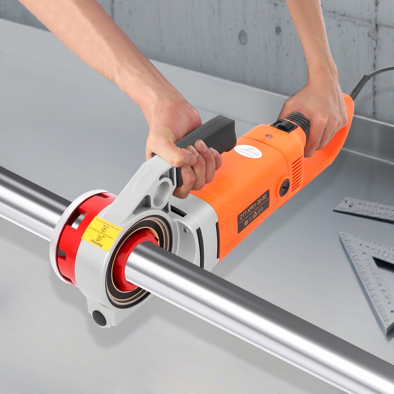 Handheld Electric Pipe Threader Threading Machine W/6 Pipe Cutter 1/2" - 2"