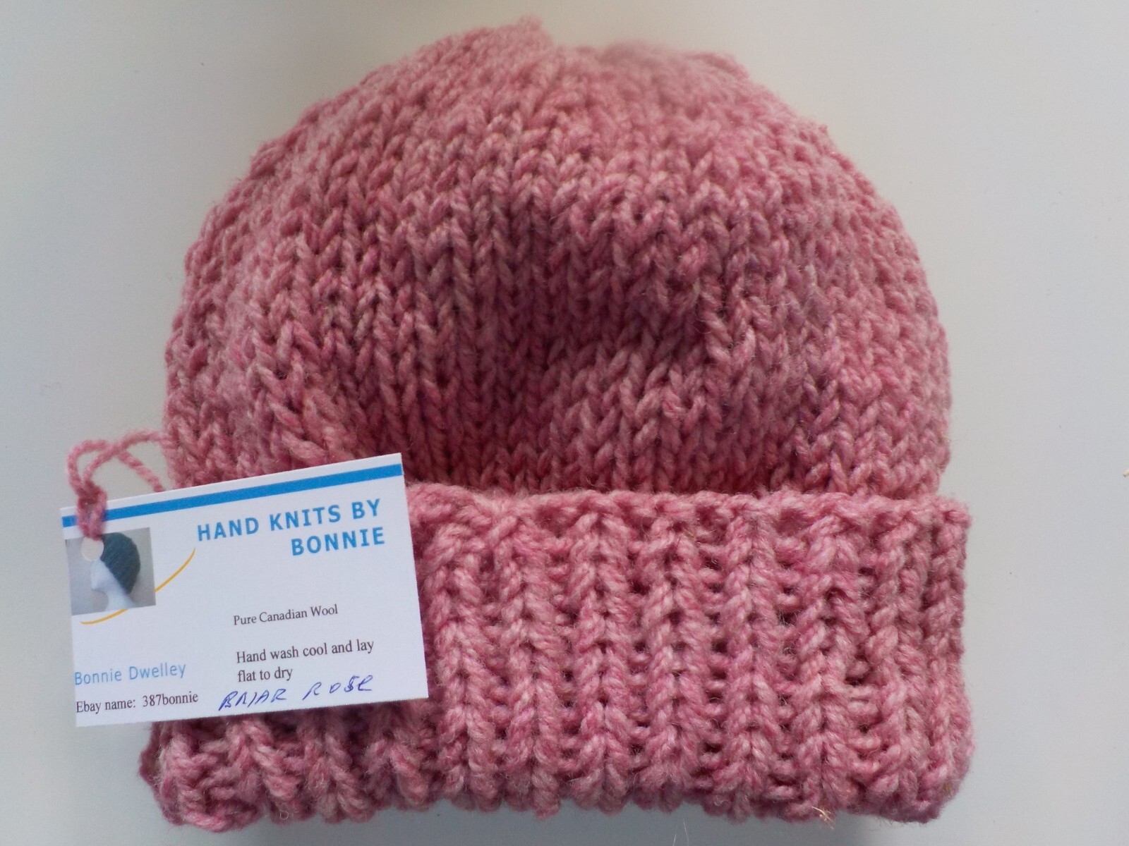 Canadian -100% Wool - Hand Knit Hat/Watch Cap/Beanie - Choice of 7 Colors Regal