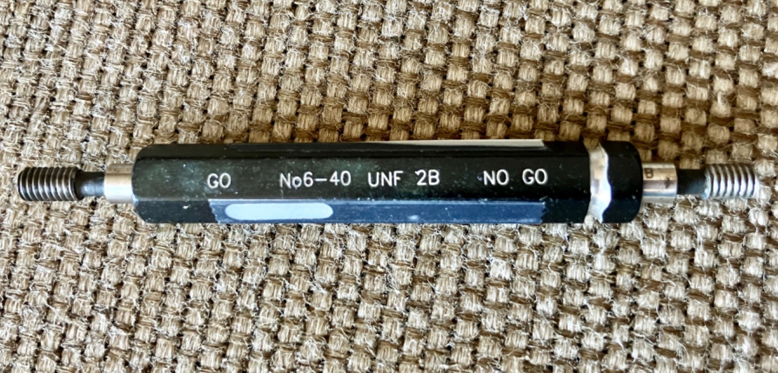 6-40 UNF 2B THREAD PLUG GAGE #6 .138 .1380 GO NO GO