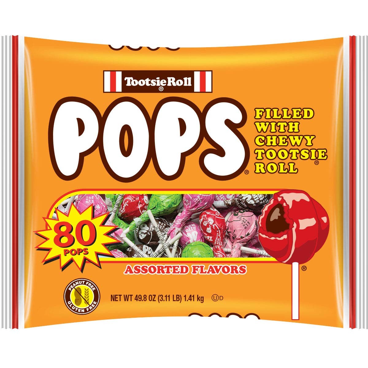 Tootsie Roll Pops Assorted Flavors 80 Count Bag