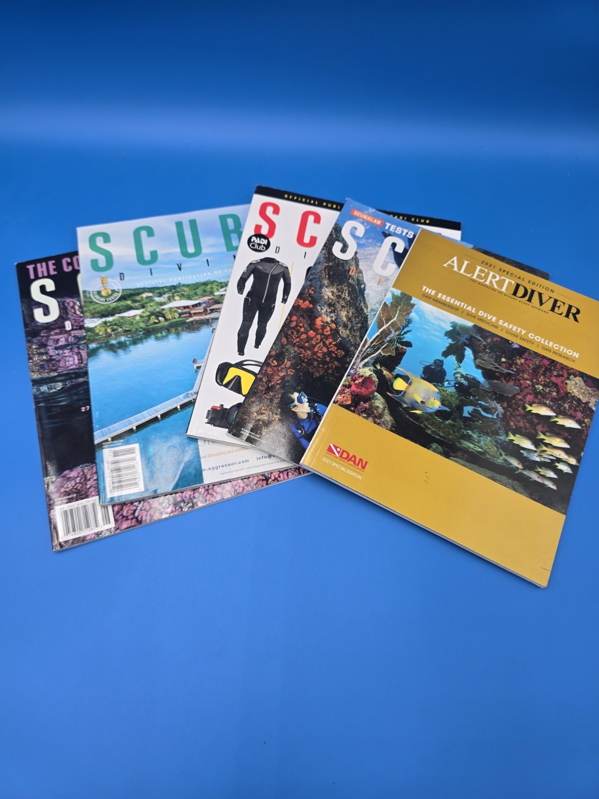 Scuba Diving Related Magazing Lot Of 5