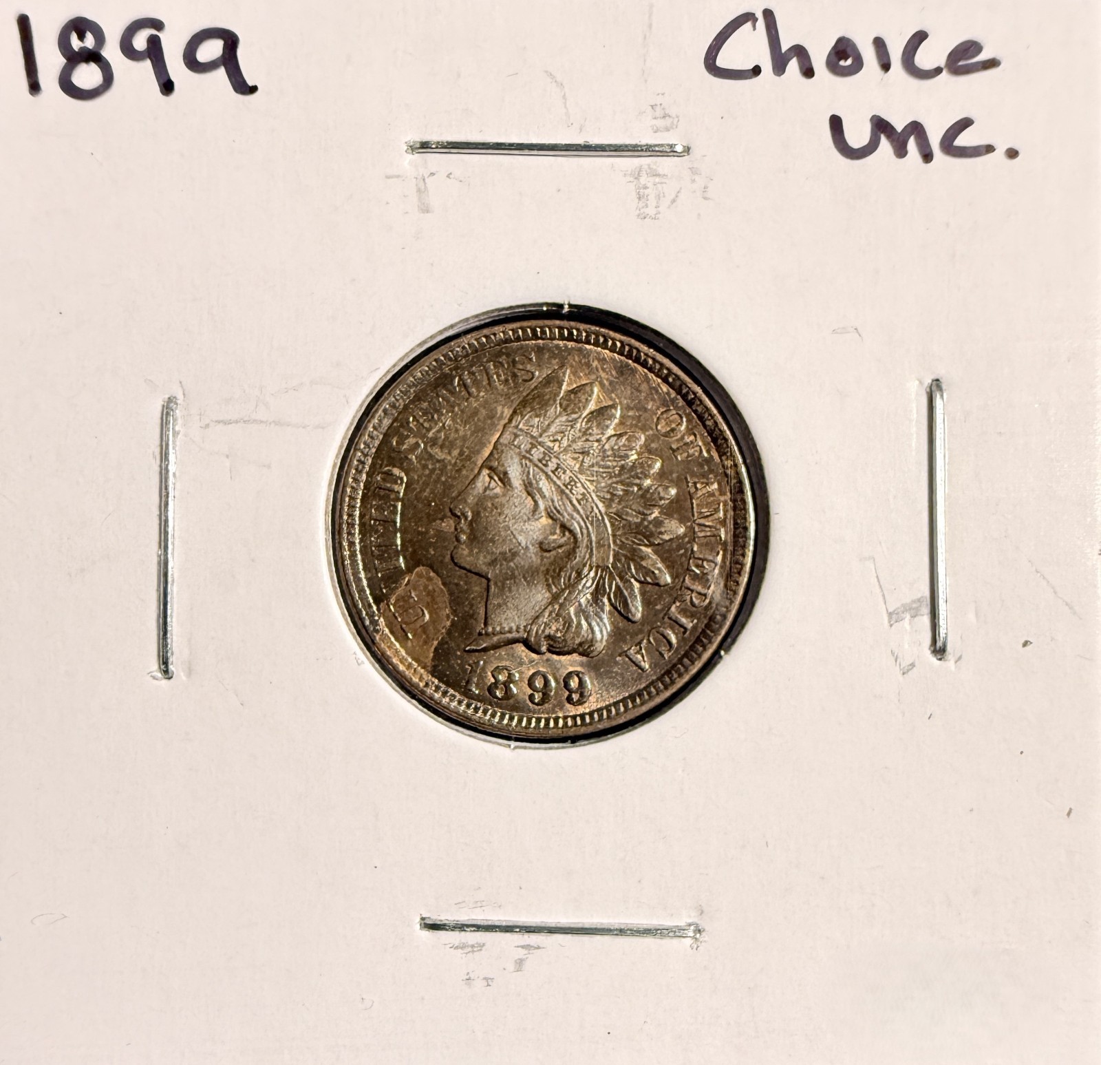 1899 Indian Head Cent Choice Uncirculated BN,  (19506)