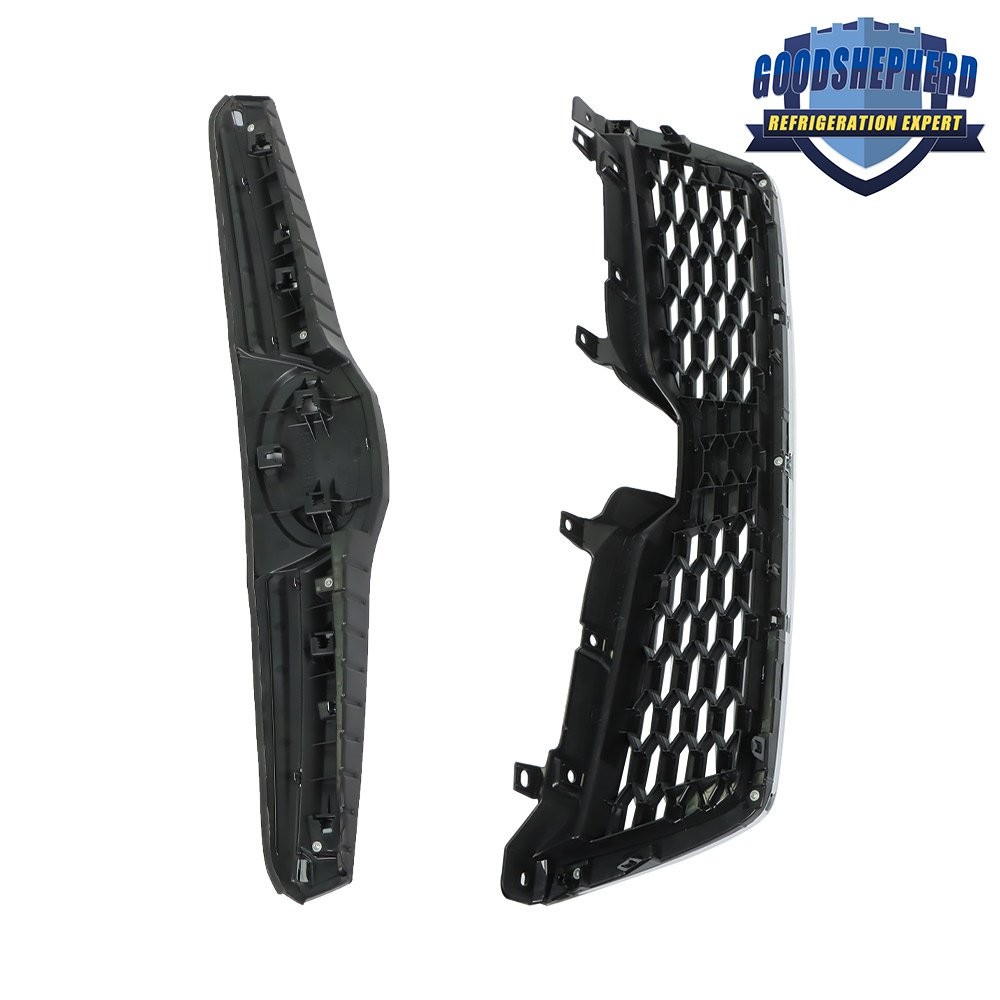 3Pcs For Subaru Forester 2014-2018 Front Bumper Upper Grille Replacement Plastic