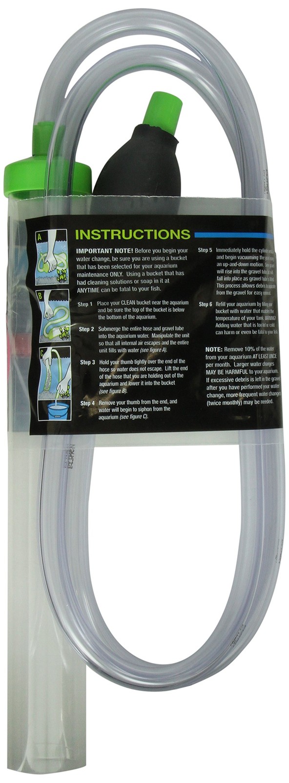 Python ProClean Aquarium Gravel Washer/Siphon Kit, Large with Siphon Squeeze