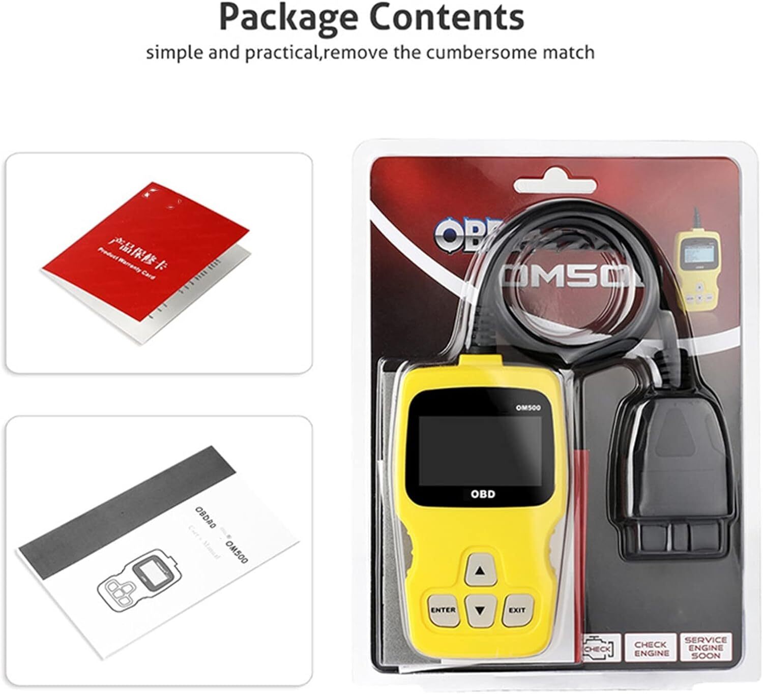 OM500 JOBD Scanner for Japanese Car 12V 16 pin OBD2 EOBD Diagnostics Tool Engine
