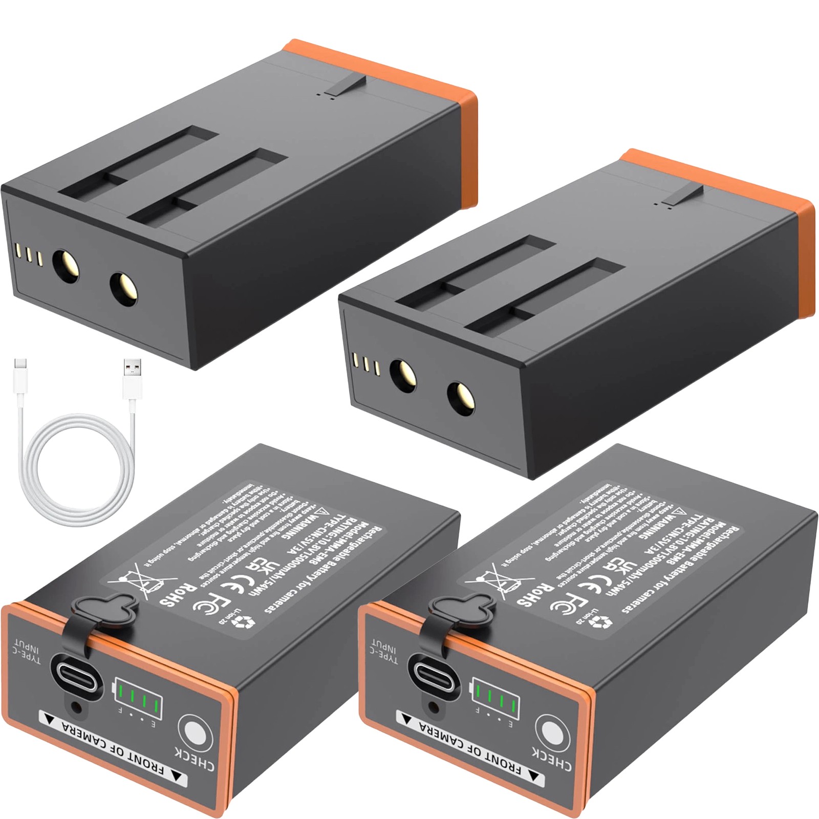 4X Moultrie Power Mag MMA-EM8 5000Ah Battery For Cellular Trai Camera Edge 2&Pro