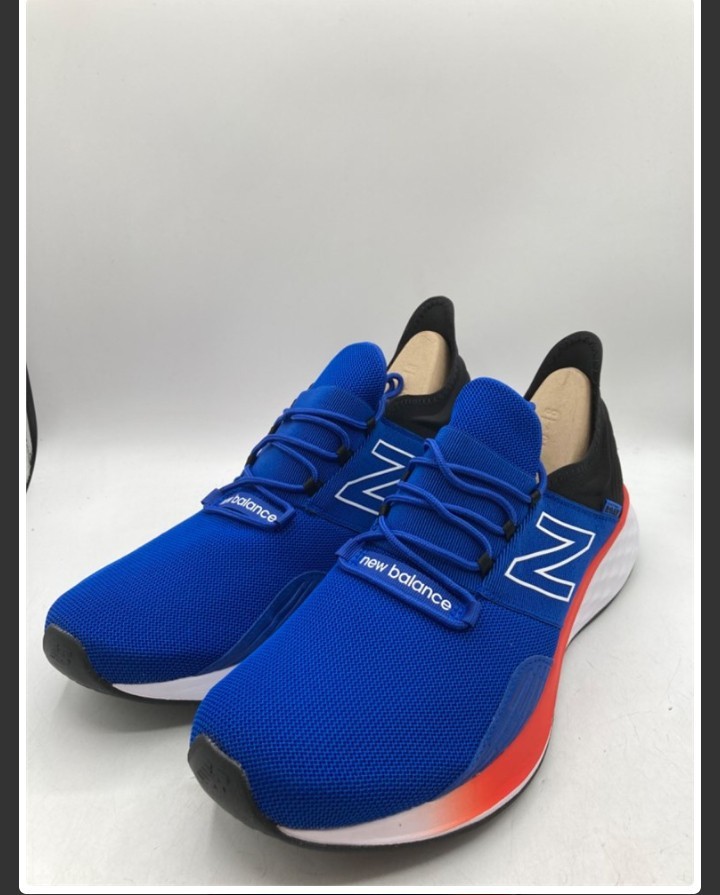 New Balance Mens Fresh Foam Roav V1 , Team Royal/Neo Flame/Black size 18