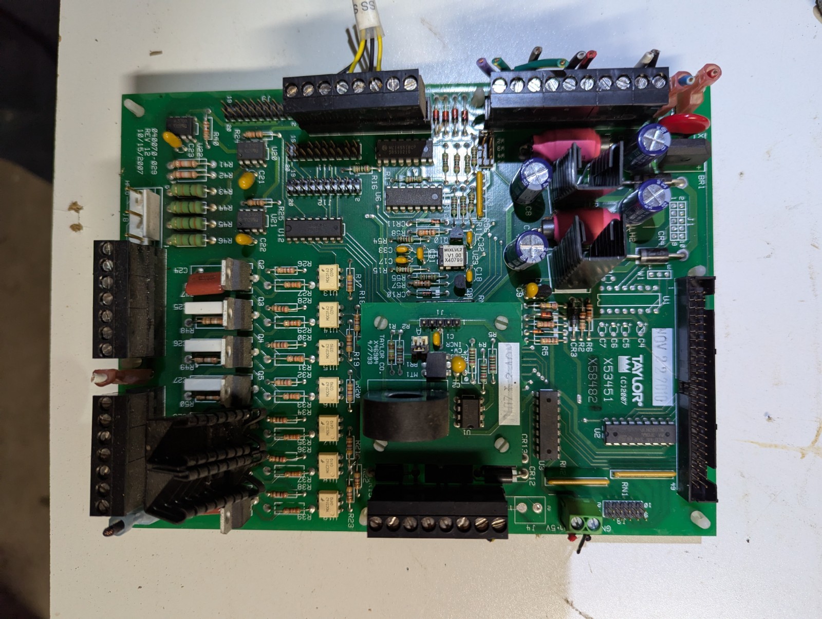 Taylor Ice Cream Machine C602-33 (X53451) Interface Board Clean!!!