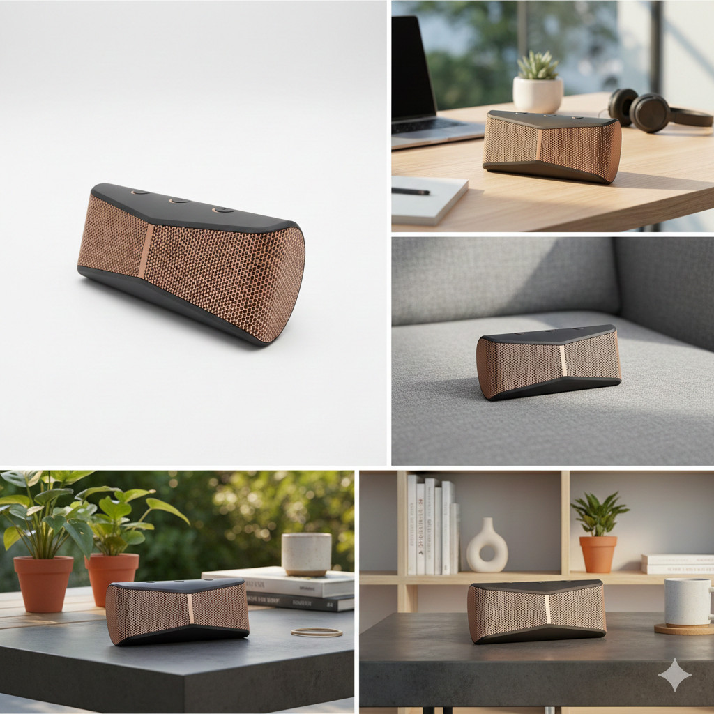 Logitech X300 Portable Bluetooth Mobile Wireless Solid Speaker Copper/Black