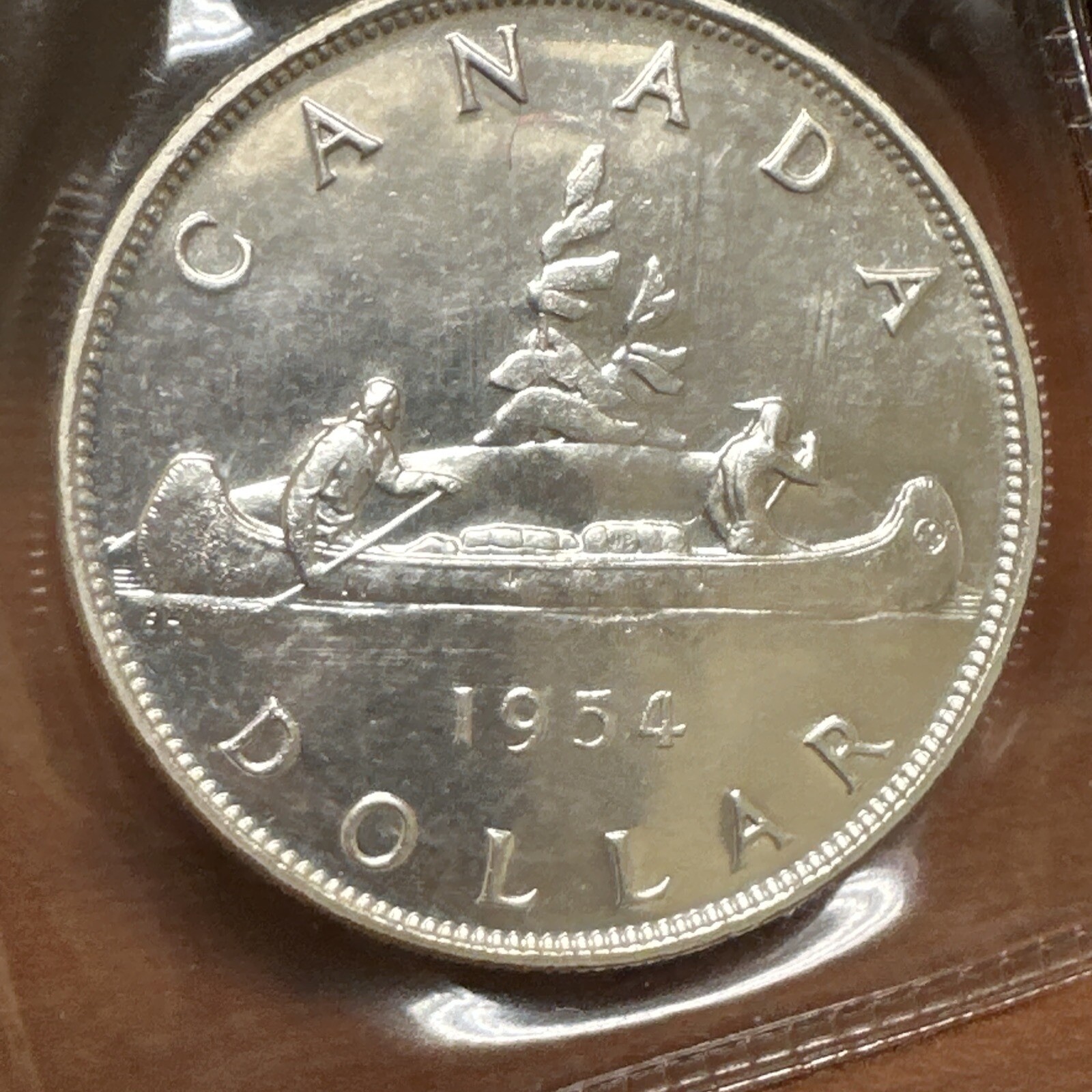 1954 CANADA SILVER DOLLAR PROOFLIKE - Beautiful coin