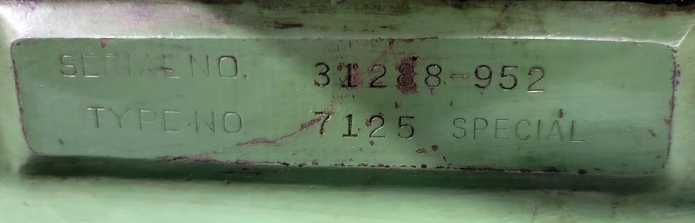 Fellows 7125 Gear Shaper (Inv. 44677)