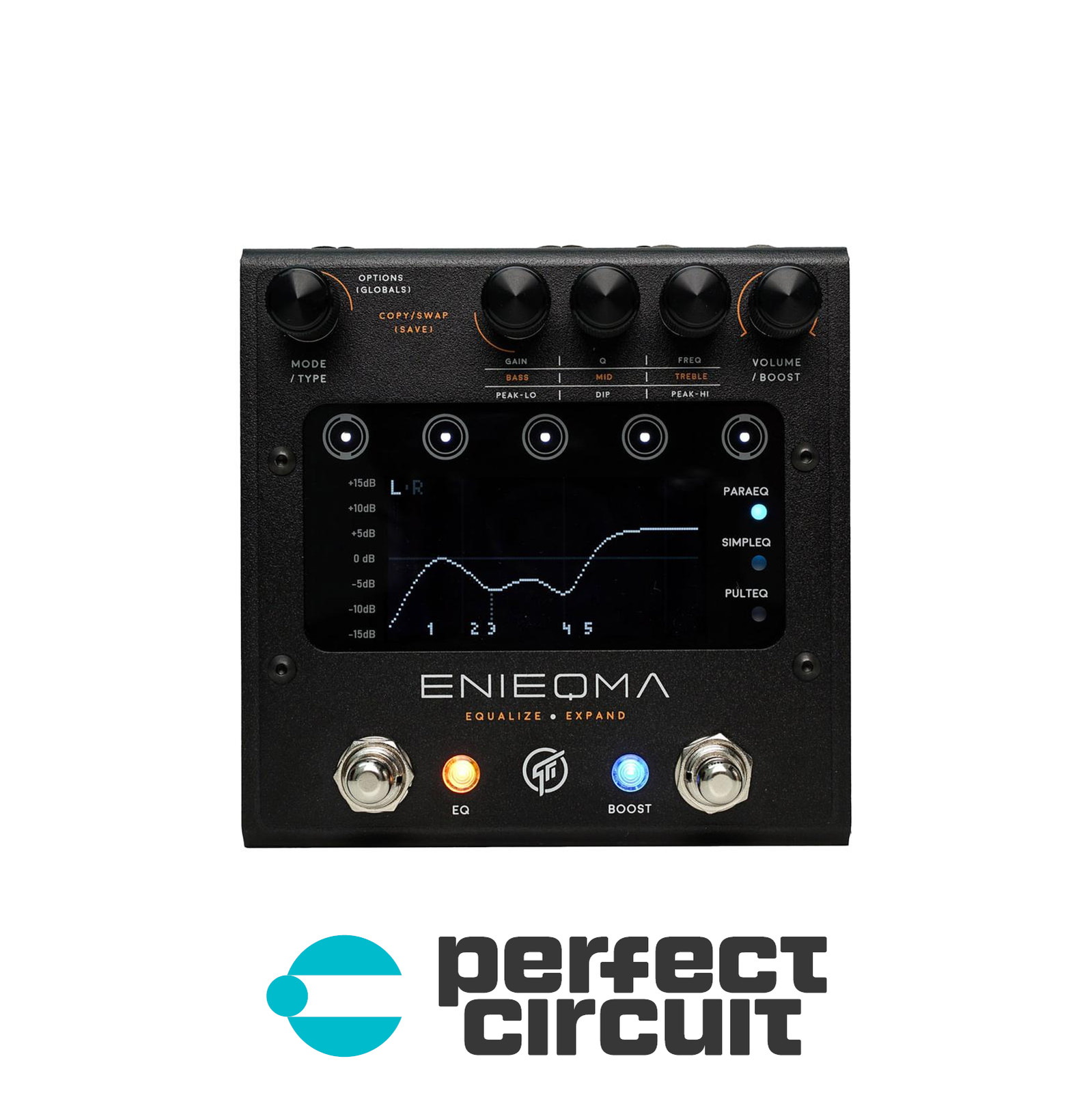 GFI Enieqma Dual-Channel EQ + Booster Pedal EFFECTS - NEW - PERFECT CIRCUIT