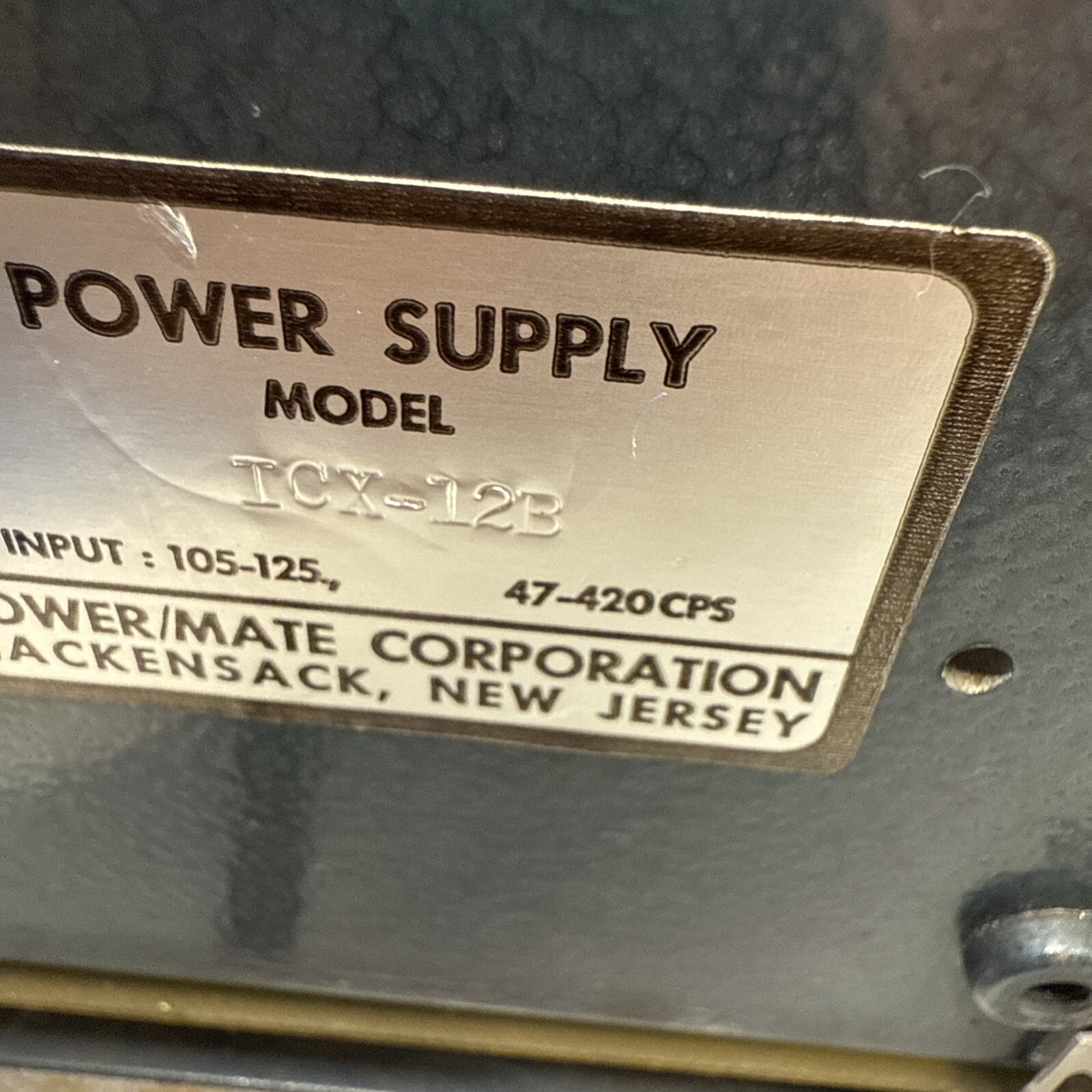 Vintage Cps Vac Electric Power Mate Cage Supply Icx-12b 47-420 105-125 8.5x5x5”