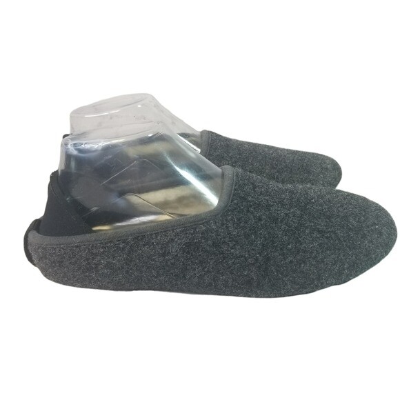 Mahabis Classic gray wool slipper shoes mens 6.5 womens 8