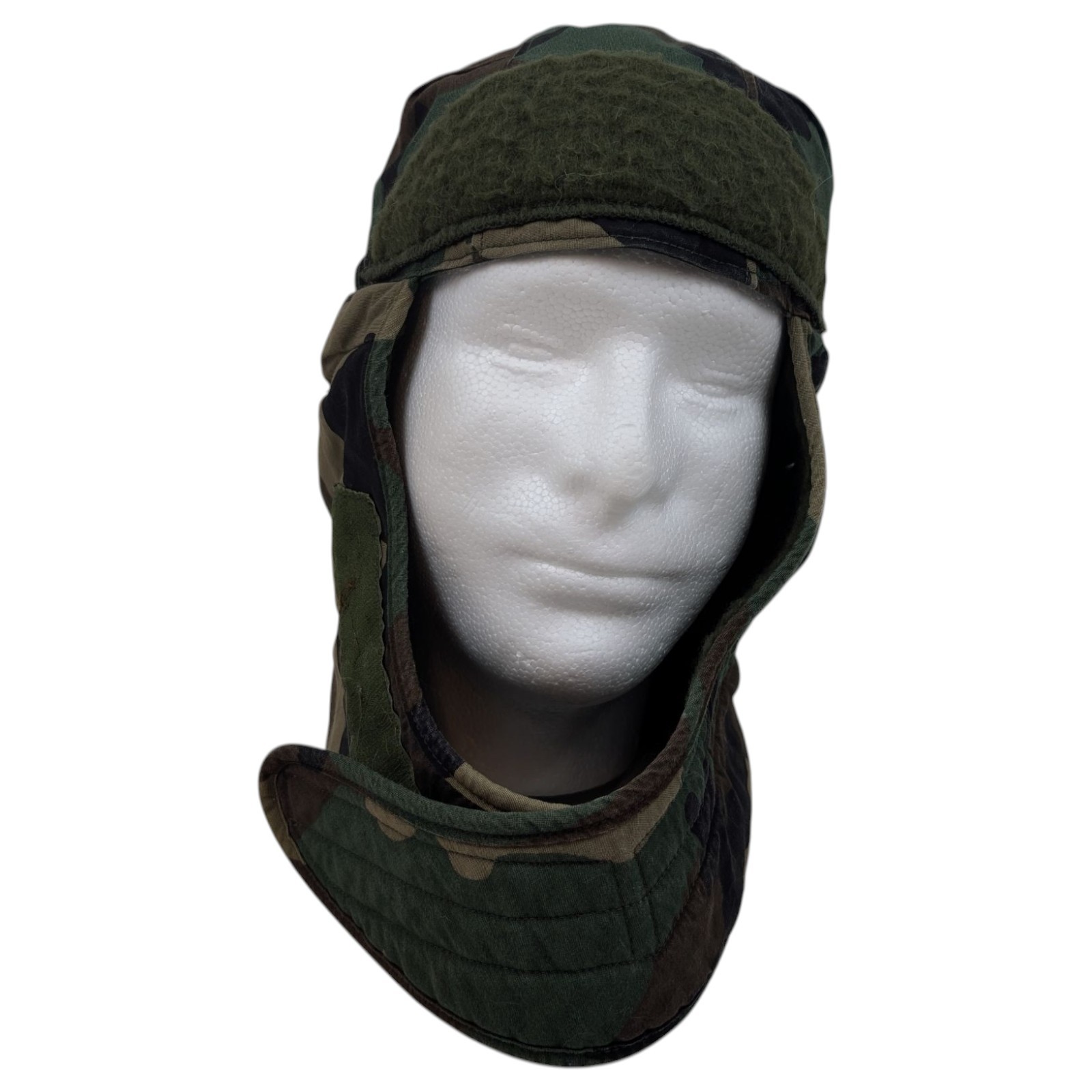 US Military Woodland Camouflage Cap Cold Weather Insulating Helmet Liner 7 1/4